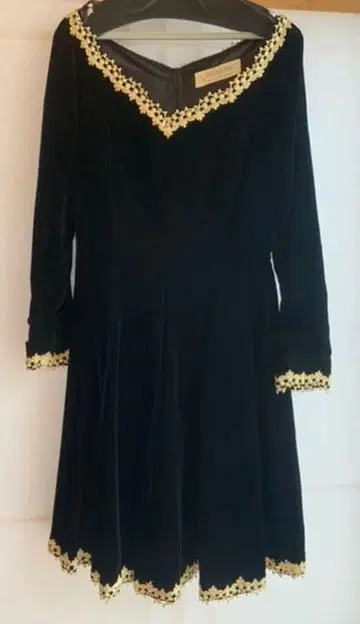 원피스 드레스 벨벳 블랙