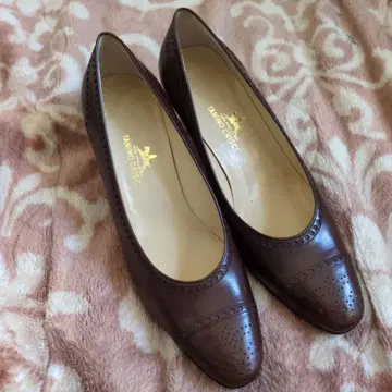 미사용 TANINO CRISCI 브라운 펌프스 38