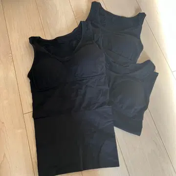 RIZAP 라이잽 칼로리 소비 탱크탑 블랙 L 사이즈 3장 세트