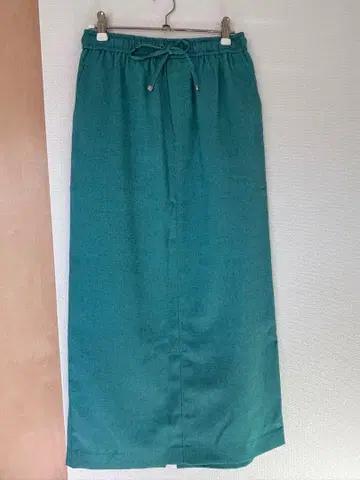 터콰이즈 슬릿 롱 스커트