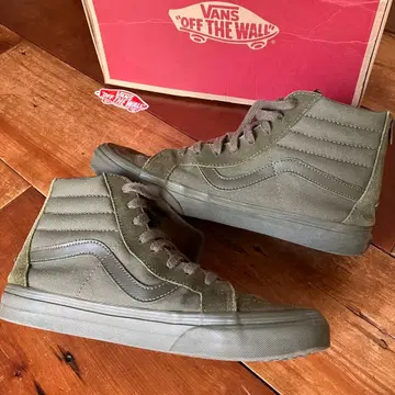 VANS Sk8-Hi Zip 올리브 하이컷 US10 28cm