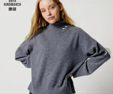 미사용 새상품 유니클로 안야 힌드마치 캐시미어 스웨터