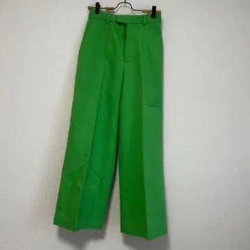 MAISON SPECIAL 그린 와이드 팬츠