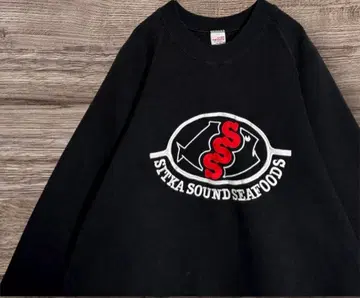 러셀 SUPER WEIGHTS 기업 자수 로고 맨투맨 트레이닝복