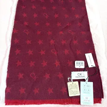 Calvin Klein 캘빈클라인 캐시미어 100% 별 패턴 머플러