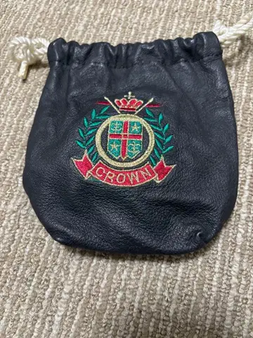 가죽 블랙 드로우 스트링 백