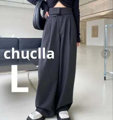 chuclla 와이드 허리 루즈 슬랙스 팬츠