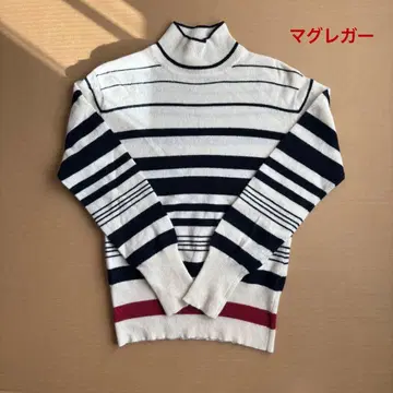 맥그레거 보더 하이넥 스웨터 미사용품