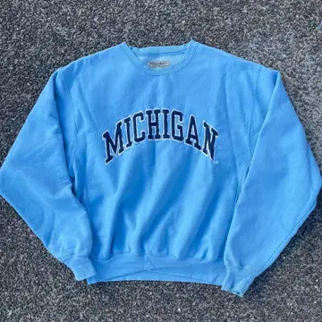MICHIGAN 크루넥 트레이닝복 라이트 블루
