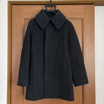 zucca 아우터 롱 코트 블랙 그레이