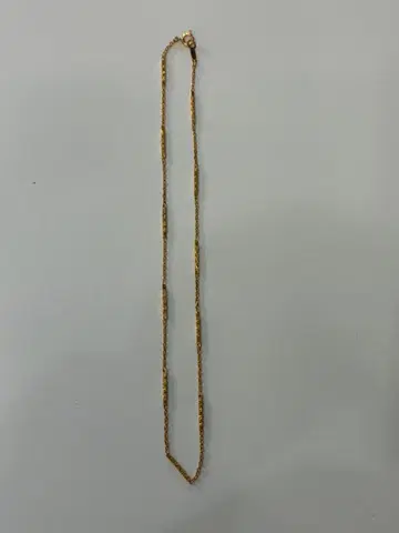 유품 정리 골드 목걸이 얇은 체인