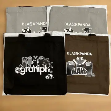 오늘 발송 이온 그라니프 콜라보 블랙 팬더 토트백 블랙 브라운 그레이