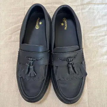 Converse 블랙 가죽 로퍼