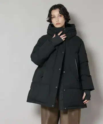 새상품 니시카와 다운 솔로테크스 A라인 다운 (M) 블랙 나노 유니버스