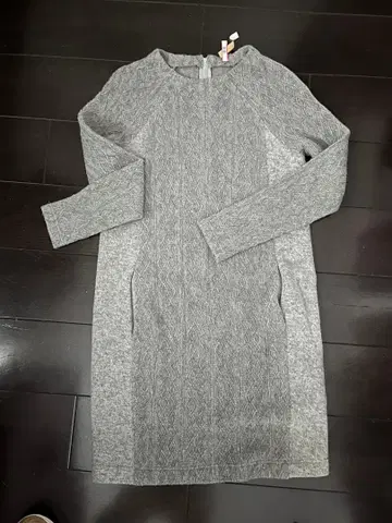 [ Plage ] 그레이 니트 원피스 긴팔