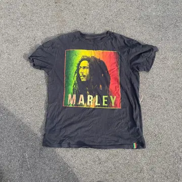 밥 말리 티셔츠 블랙 90s