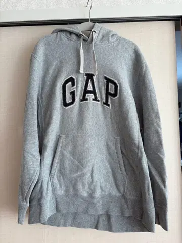 GAP 그레이 후드 부착 후드티
