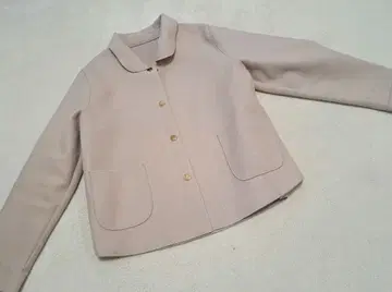 새상품급 베이지 골드 버튼 자켓 L 폴리에스테르