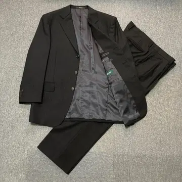 남성용 블랙 스트라이프 수트 XL XXL REGAL 겨울 빅