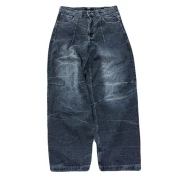 Jaded london 배기 데님 밑단 봉제 y2k w30