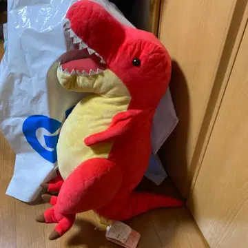 빨간색 공룡 봉제 인형