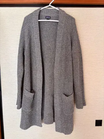 patagonia 그레이 롱 가디건 S