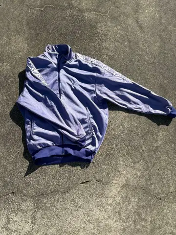 asics 보라색 집업 저지