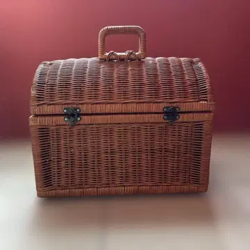 russell 라탄 피크닉 바스켓 반려동물 칼리