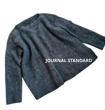 새상품급 저널 스탠다드 복슬복슬 모헤어 보트넥 모 100% 그레이