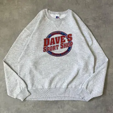 러셀 애슬레틱 맨투맨 구제 의류 00s 기업 로고 L 그레이 17556