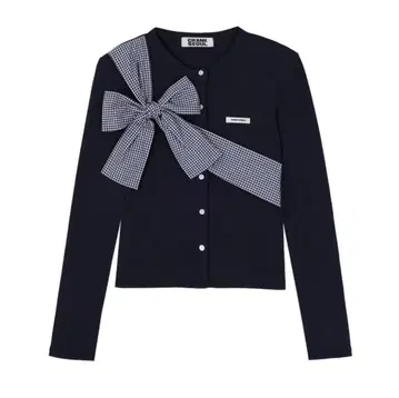 CRANK 리본 타이 니트 가디건