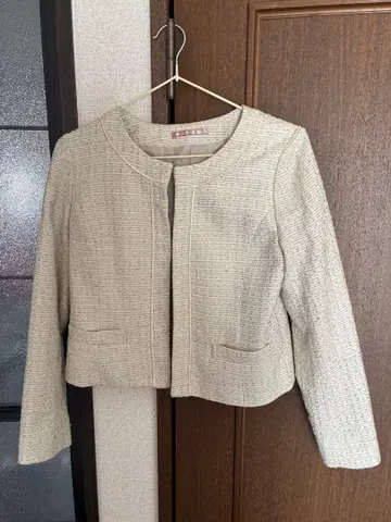 Natural Beauty Basic 노카라 자켓 화이트 결혼식