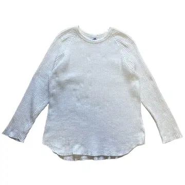 롱 T셔츠 써멀 beauty&youth 와플 화이트 L 구제 의류