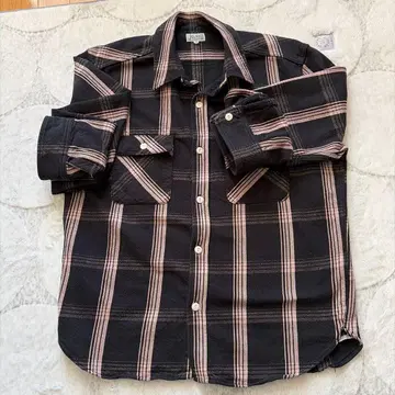 JELADO 블랙/핑크 체크 플란넬 셔츠 18