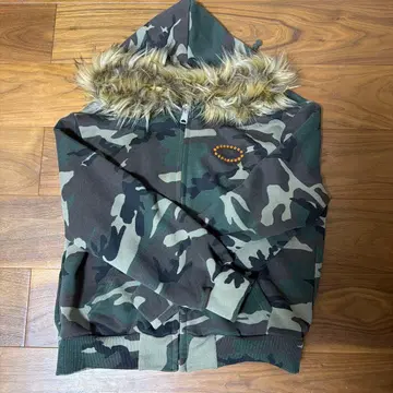 AFB 카모 패턴 후드 부착 후드티 S 사이즈