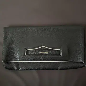 사만사 킹즈 클러치백 블랙 가죽