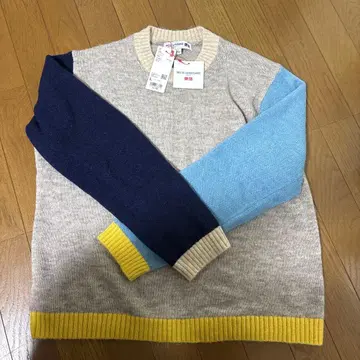 L 유니클로 INES DE LA FRESSANGE 컬러 블록 스웨터