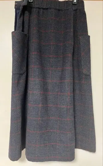 relume 플레어 스커트 체크 무늬