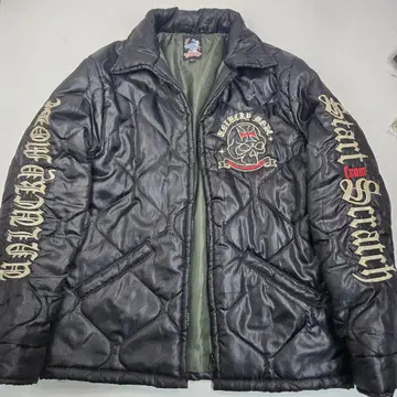 새상품급 L 사이즈 핫 로드 로카빌리 퀼팅 다운 자켓