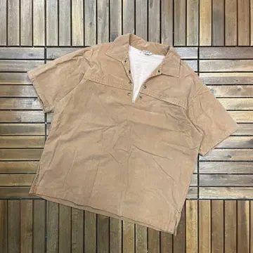 60s 70s 트로이 크래프트 풀오버 셔츠 레이스업 히피