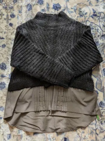 루일 에 부티크 셔츠 레이어드 니트 L 사이즈