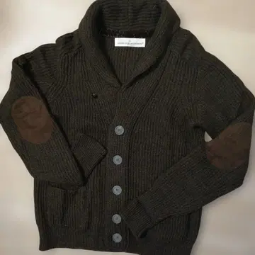 GOLDEN GOOSE AW20 런웨이 가죽 팔꿈치 패치 가디건