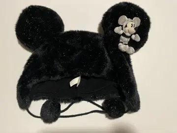 디즈니 미키 팬캡 라메 블랙 봉제 인형 포함