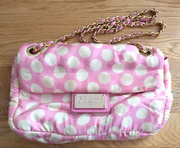 블루걸 핑크 도트 숄더백