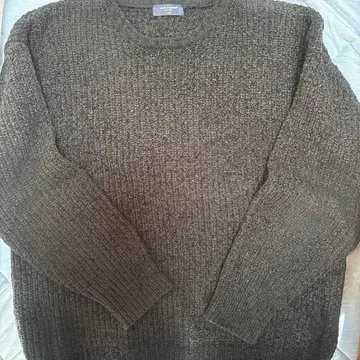 BACK NUMBER 다크 그레이 니트 스웨터 X-LARGE