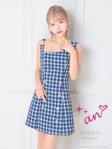 an 캬바쿠라 드레스 트위드
