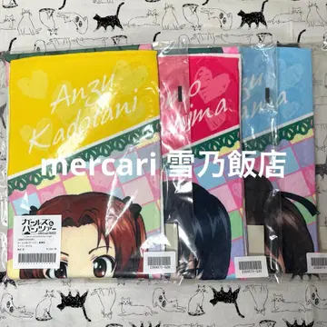 걸즈 & 판처 극장판 풀컬러 머플러 타월 카메 씨 팀 3장 세트