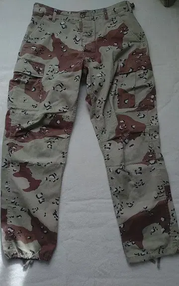 카모플라쥬 코튼 카고 팬츠