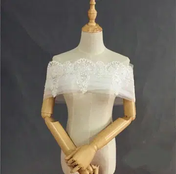 웨딩 결혼식 숄 롤 칼라 레이스