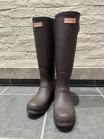 HUNTER/브라운/장화/레인부츠